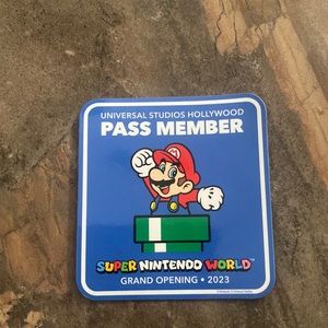 Rare Limited Edition USH Pass Member exclusive SNW Mario Magnet